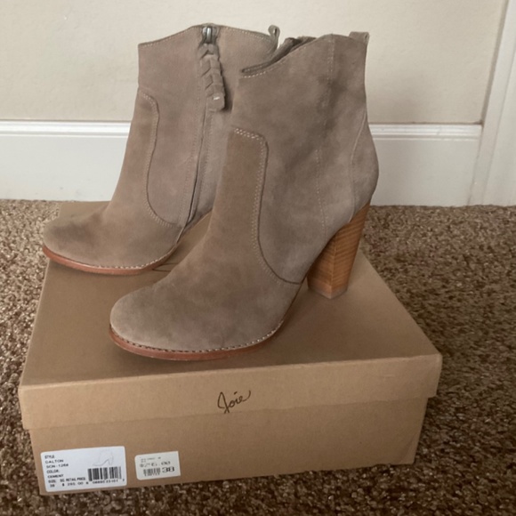 Tan ankle boots by Joie - Picture 3 of 5